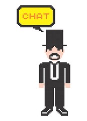pixel man art