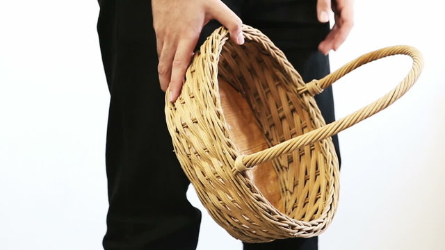 Man with Empty Basket