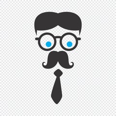 geek cartoon character