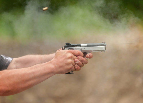 Catch a Bullet. Outdoor Shooting Range