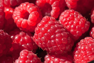 ripe raspberries