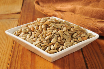 Salted sunfower seeds