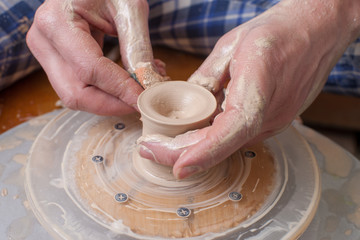 Hands of a potter