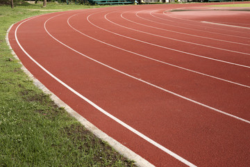 Athletics Running track rubber