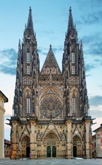 Gordijnen St. Vituskathedraal in de Praagse Burcht in Praag © TTstudio