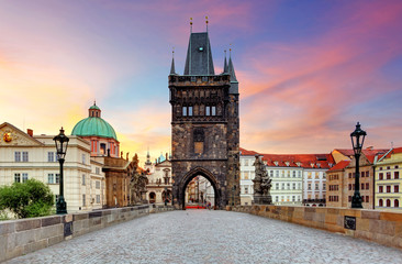 Fototapeta premium Prague - Charles bridge, Czech Republic