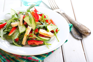 salad with vinaigrette dressing