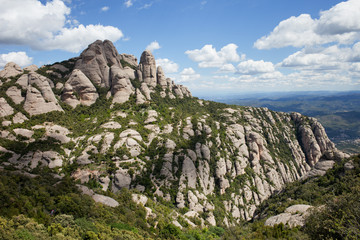 Fototapeta na wymiar Montserrat Mountain in Spain