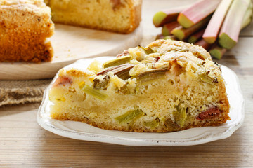 Rhubarb cake