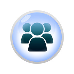 Icone bulle d'eau : discutions à plusieurs