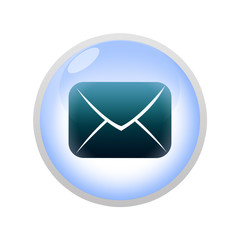 Icone en bulle d'eau : contact