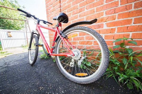 Bicycle near the house