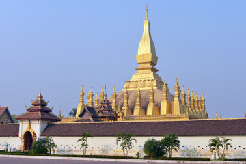 Fototapeta premium Pha That Luang, Vientián, Laos