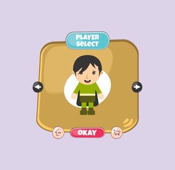 hero character option game assets element