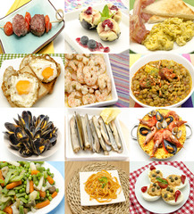 Collage de alimentos