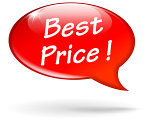 Vector best price speech bubble