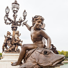 Statue on Pont Alexandre III © fuchsphotography