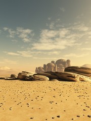 Distant Desert Town