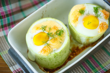 zucchini baked with egg and cheese
