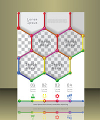 Vector brochure cover template