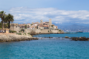 Fototapeta na wymiar Antibes, France. Picturesque old fortress