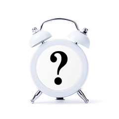 Alarm with a question mark inside