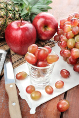 red grapes