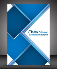 Business flyer template or corporate banner, cover design