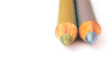 Gold and silver pencils for makeup