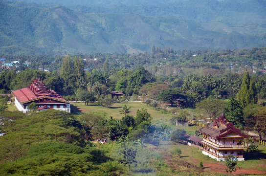 Tai Ta Ya Monastery landscape of Payathonsu in Kayin State