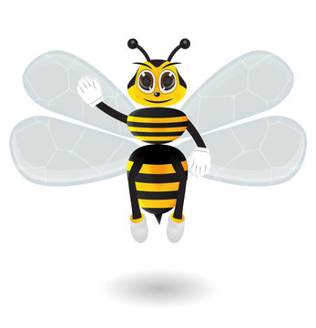 Honey bee say hallo