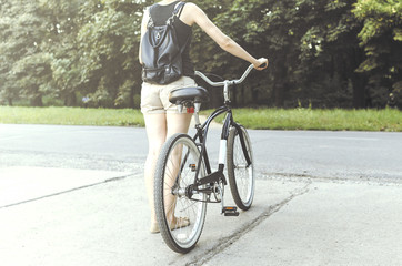 Naklejka premium Cyclist