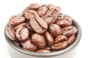 closeup of coffee beans