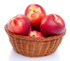 Nectarines in a basket