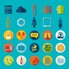 Set of medical flat icons