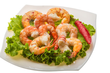 Unshelled king prawn