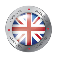 Made in UK Seal, United Kingdom Flag (vector Art)