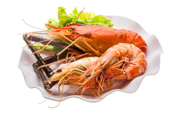 Giant Freshwater Prawn and king prawns