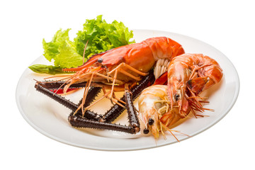 Giant Freshwater Prawn and king prawns