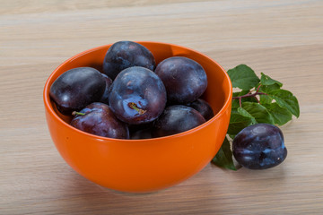Fresh plums