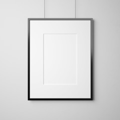 white poster on a wall