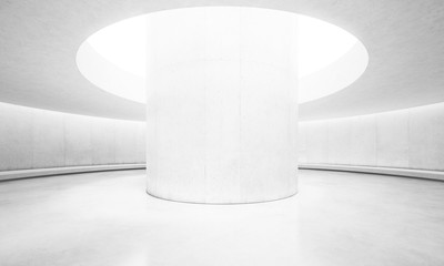 bright concrete interior