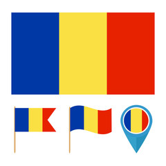 Romania, country flag vector
