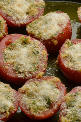 Pomodori gratinati Tomato au gratin Tomates gratinados