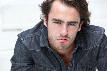 Obraz premium Handsome young man with stubble