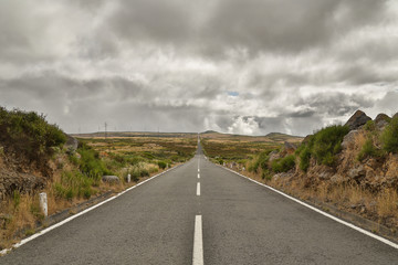 Long road on Madeira