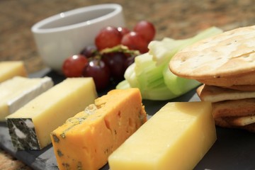 cheese selection platter