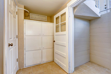 Entrance to basement in empty house