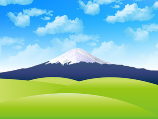 富士山　空　背景