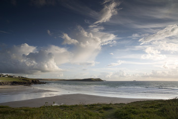 polzeath beach in cornwall england